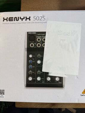 Xenyx 502S Compact 5-Input Analog Mixer - Black